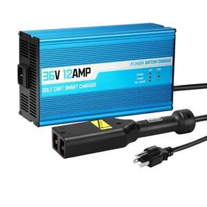 FLNGR Golf Cart Smart Charger 36V, 12AMP, D Plug